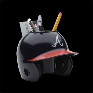 Atlanta Braves Authentic Mini Batting Helmet Desk Caddy