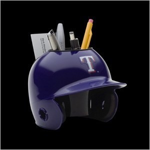 Texas Rangers Authentic Mini Batting Helmet Desk Caddy