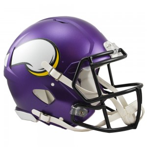 Riddell NFL Minnesota Vikings Satin Purple Revolution Speed Authentic Full Size Helmet