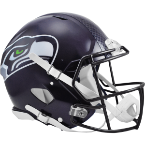 Seattle Seahawks Matte Navy Riddell Full Size Authentic Speed Helmet