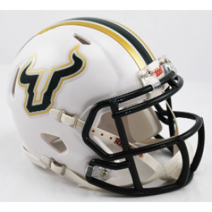 Riddell NCAA South Florida Bulls White Speed Mini Football Helmet