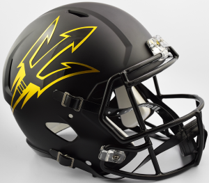 Riddell NCAA Arizona State Sun Devils Satin Black Replica Speed Full Size Football Helmet