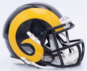 Los Angeles Rams 2019 Color Rush Riddell Mini Speed Helmet