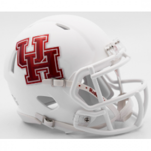 Riddell NCAA Houston Cougars Matte White Revolution Speed Mini Helmet