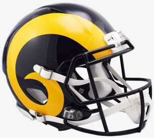 Los Angeles Rams 2019 Color Rush Riddell Full Size Authentic Speed Helmet