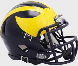 Michigan Wolverines 2020 Riddell Mini Speed Helmet