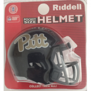 Riddell NCAA Pittsburgh Panthers Blue Script Speed Pocket Size Football Helmet