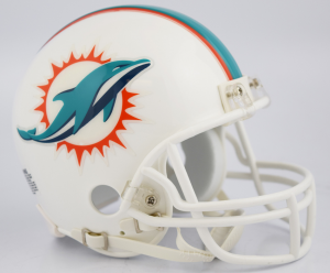 Riddell NFL Miami Dolphins 2018 Replica Vsr4 Mini Football Helmet
