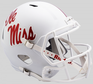 Riddell Mississippi (Ole Miss) Rebels 2018 White Replica Speed Full Size Helmet