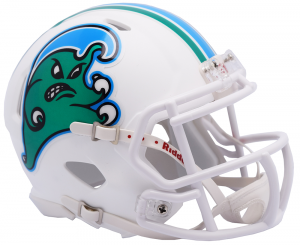 Riddell NCAA Tulane Green Wave Angry Wave Speed Mini Football Helmet