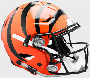 Riddell NFL Cincinnati Bengals Authentic SpeedFlex Full Size Football Helmet