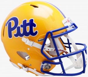 Riddell NCAA Pittsburgh Panthers Pitt Script Authentic Speed Full Size Football Helmet