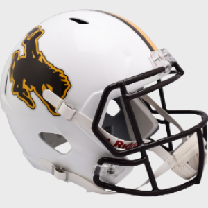 Wyoming Cowboys Riddell Full Size Replica Speed Helmet New 2023