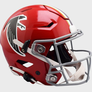 Atlanta Falcons 1966-1969 Throwback On-Field Alternate Riddell Full Size Authentic SpeedFlex Helmet ​​Red Shell New 2023