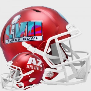 Limited Edition NFL Super Bowl 57 Riddell Full Size Replica Speed Helmet Anodized Red Shell New 2023