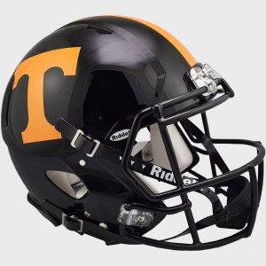 Tennessee Volunteers Dark Mode Black Shell Riddell Full Size Authentic Speed Helmet New 2022