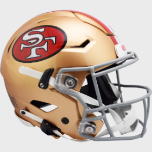 San Francisco 49ers 1964-1995 Throwback Riddell Full Size Authentic SpeedFlex Helmet ​​New 2023