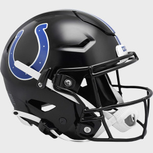 Indianapolis Colts On-Field Alternate Indiana Nights Riddell Full Size Authentic SpeedFlex Helmet ​Black Shell with Black Facemask New 2023