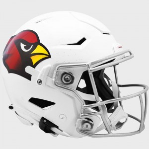 Arizona Cardinals Riddell Full Size Authentic SpeedFlex Helmet Metallic Flake Shell with Silver Facemask New 2023