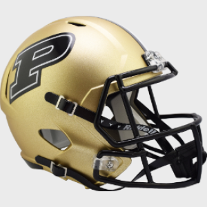 Purdue Boilermakers Gold Riddell Full Size Replica Speed Helmet New 2023