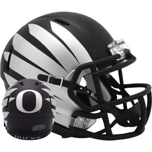 Oregon Ducks Black with Wing Riddell Mini Speed Helmet New 2024