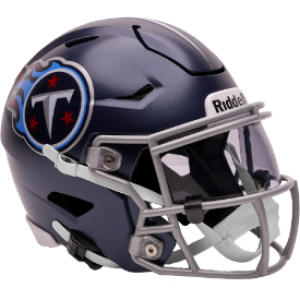 Tennessee Titans 2018-2025 Throwback Riddell Midi Size SpeedFlex Helmet Satin Navy Metallic New 2025