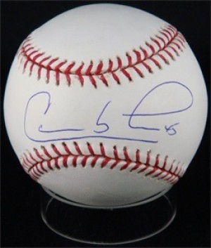 Carlos Lee Signed Rawlings Official Major League Baseball