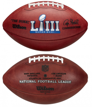 Wilson Super Bowl 53 NFL Roger Goodell The Duke Official Game Football