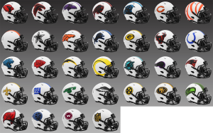 Limited Edition NFL Lunar 2021 Riddell Full Size Replica Speed Helmets