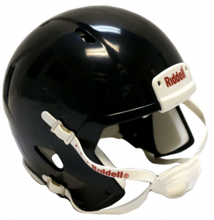 Riddell Black Blank Customizable Speed Mini Football Helmet Shell