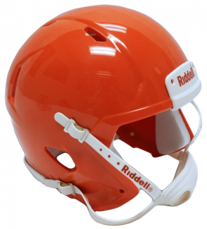 Riddell Orange Blank Customizable Speed Mini Football Helmet Shell