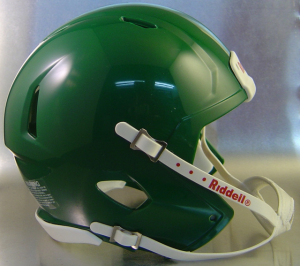 Riddell Kelly Green Blank Customizable Speed Mini Football Helmet Shell
