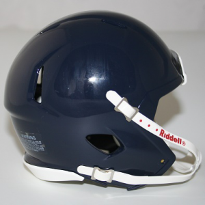 Riddell Navy Blue Metallic Blank Customizable Speed Mini Football Helmet Shell