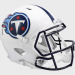 Tennessee Titans 1999-2017 Throwback Riddell Full Size Authentic Speed Helmet White Shell with Navy Blue Facemask