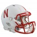 Nebraska Cornhuskers White Metallic Riddell Full Size Authentic Speed Helmet