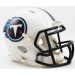 Tennessee Titans 1999-2017 Throwback Riddell Mini Speed Helmet White Shell with Navy Blue Facemask