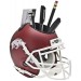 Schutt NCAA Arkansas Razorbacks Matte Crimson Authentic Mini Football Helmet Desk Caddy