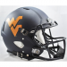 Riddell NCAA West Virginia Mountaineers Matte Navy Revolution Speed Authentic Full Size Helmet