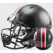 Ohio St Buckeyes Satin Black Shell with Red Buckeyes Riddell Full Size Authentic Speed Helmet