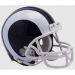 Los Angeles Rams 2017-2019 Throwback White Horn Riddell Mini Vsr4 Helmet