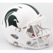 Riddell NCAA Michigan St Spartans 2017 Matte White Alt Authentic Speed Full Size Football Helmet