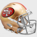 San Francisco 49ers 1964-1995 Throwback Riddell Full Size Authentic Speed Helmet