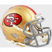 San Francisco 49ers 1964-1995 Throwback Riddell Mini Speed Helmet