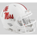 Riddell Mississippi (Ole Miss) Rebels Gloss White Speed Mini Helmet