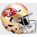Riddell NFL San Francisco 49ers Authentic SpeedFlex Full Size Football Helmet