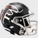 Atlanta Falcons 2020-2025 Throwback Riddell Full Size Authentic SpeedFlex Helmet Satin Nickel Facemask