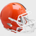 Cleveland Browns 1975-2005 Throwback Riddell Full Size Authentic Speed Helmet with White Facemask