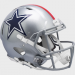 Dallas Cowboys 1976 Throwback On-Field Alternate Riddell Full Size Authentic Speed Helmet Red Center Stripe