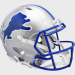 Detroit Lions 1983-2002 Throwback Riddell Full Size Authentic Speed Helmet with Royal Blue Facemask