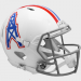 Houston Oilers (Tennessee Titans) 1975-1980 Throwback Riddell Full Size Authentic Speed Helmet White Shell with Light Gray Facemask